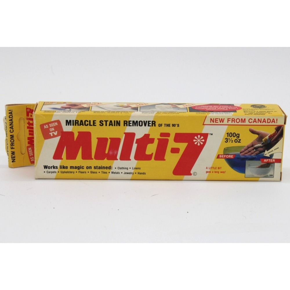 VTG Multi-7 Miracle Stain Remover of the 90s NEW 3.5 oz / 100g RARE